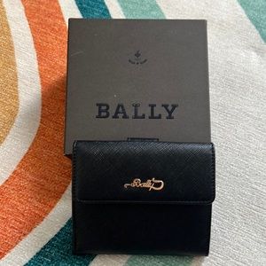 New with box, authentic Bally bi fold wallet